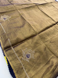 Half Tissue Brocade Designer Saree-JU4