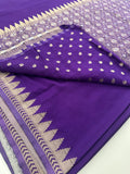 🌹Beautiful Soft Georgette Sarees,, Centric Weaving Big Floral Buttas all over,, self blouse with butties 🌹 JU27