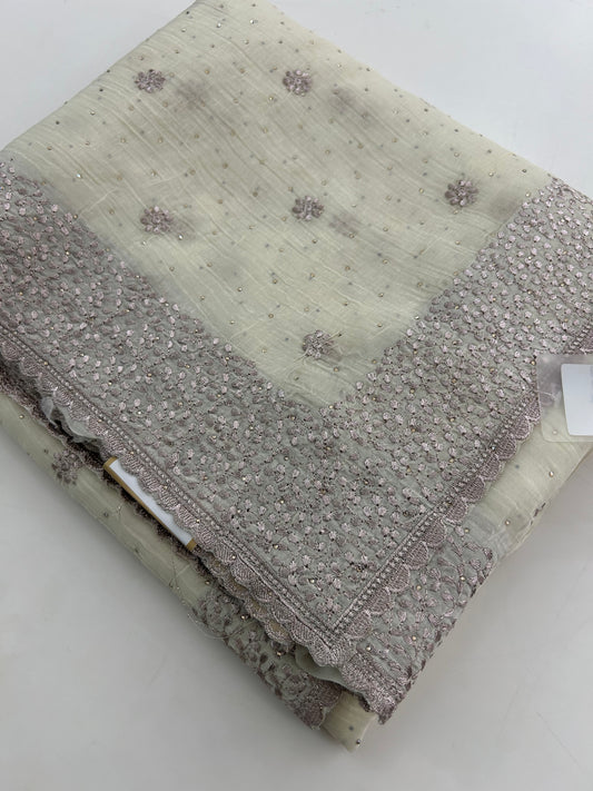 Organza Work Saree-M30