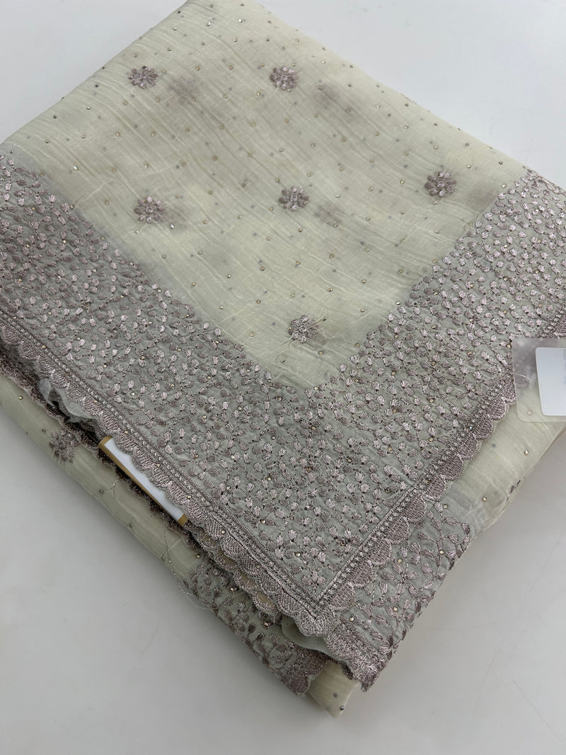 Organza Work Saree-M30