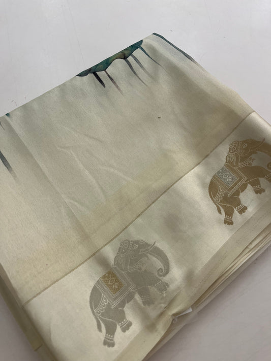 Printed crape silk premium