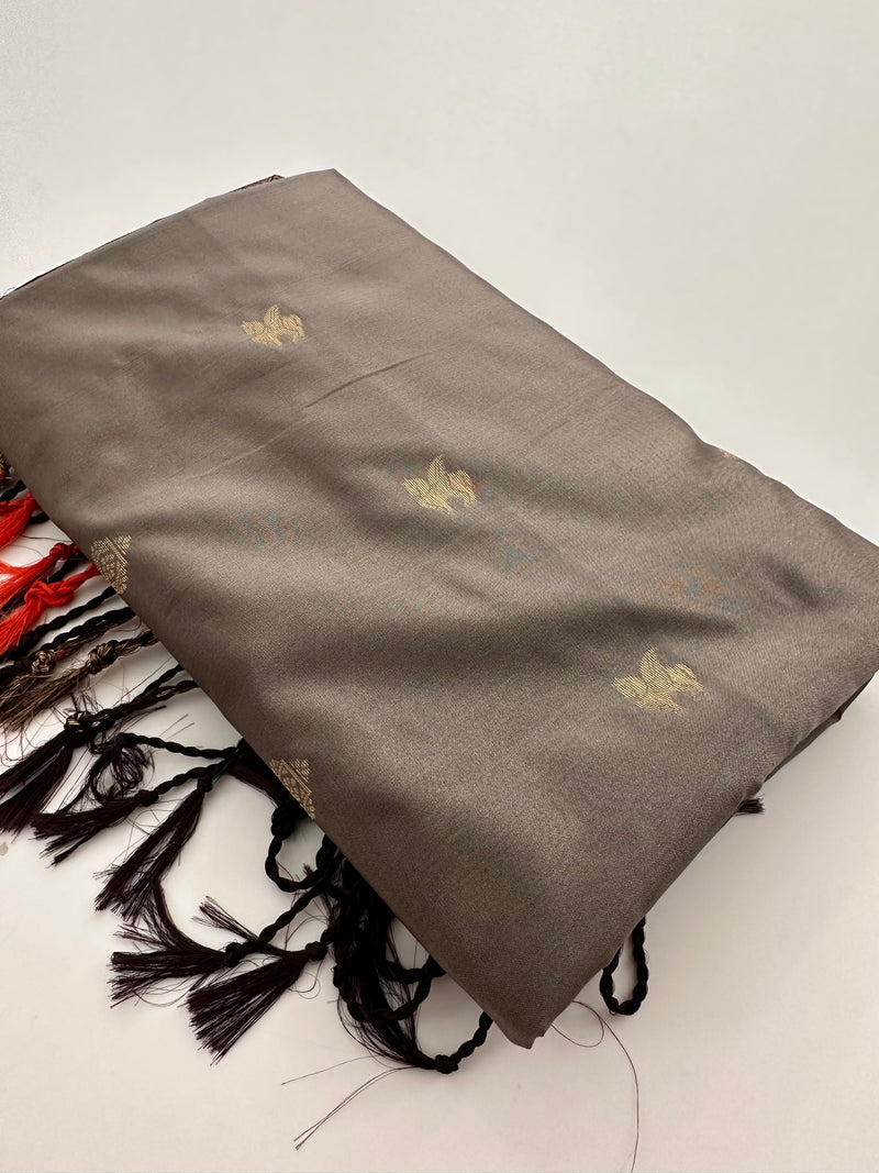 New Semi Soft silk Sarees From Kanchi in beatiful Borders-JU20