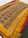 Crush Patola Bandhini Saree – Red X Yellow AU24