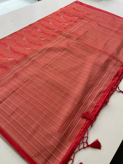 Banarasi crepe Brocade Saree