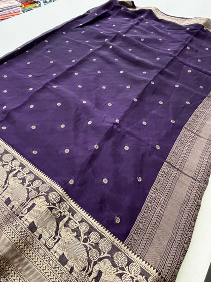 Premium Laser Chiffon Saree-M15