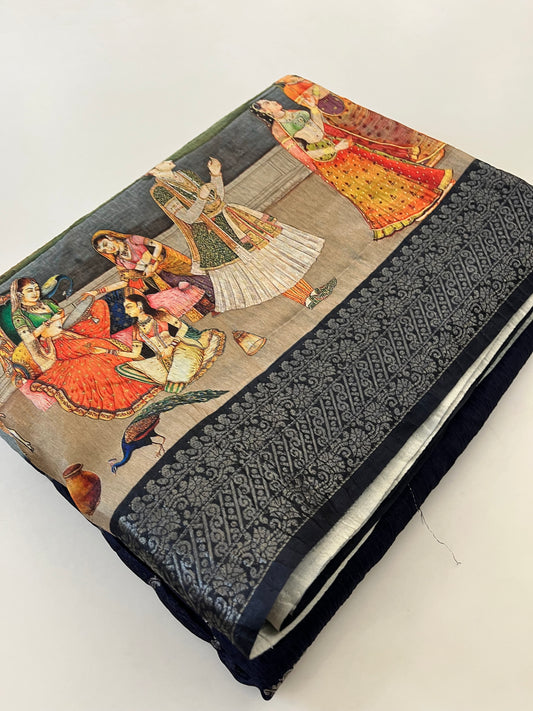 Crush Tussar  Designer