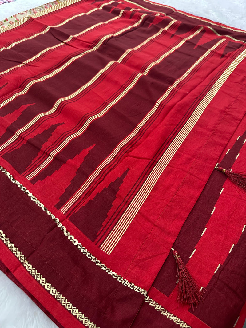 Pichwai Silk Printed-JU3