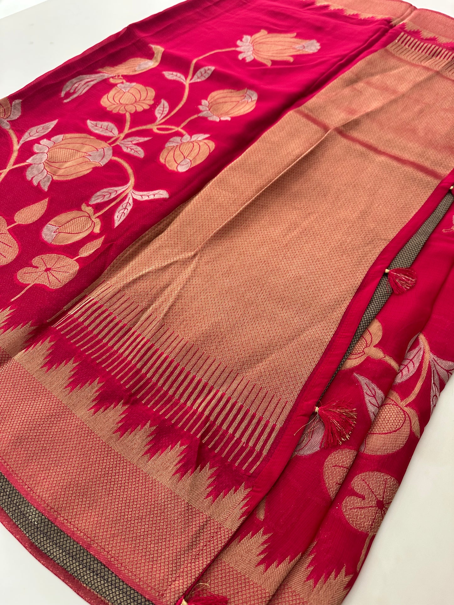 Jute Chiffon Premium Designer Saree-M26