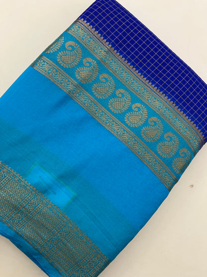 Crepe Small Checks Bentex Border