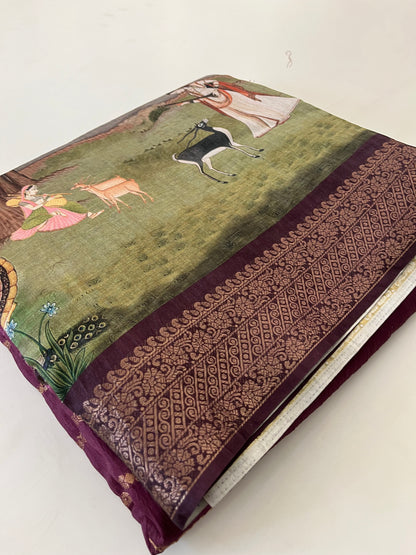 Crush Tussar  Designer