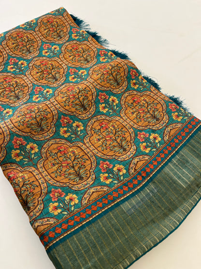 Crush Tussar Printed