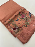 Cut Work Designer Full Embroidery Work Pure Tussar-J20