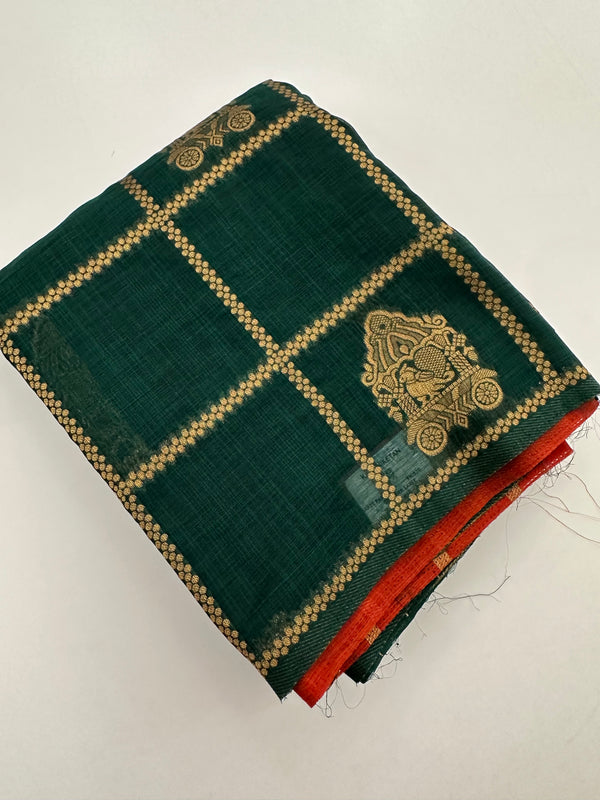 South Cotton Fancy Saree-JU28