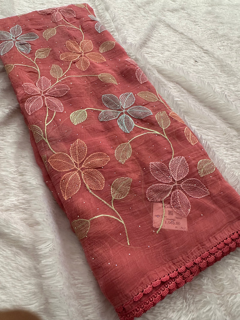 Fancy Soft Organza Embroidery-AU14
