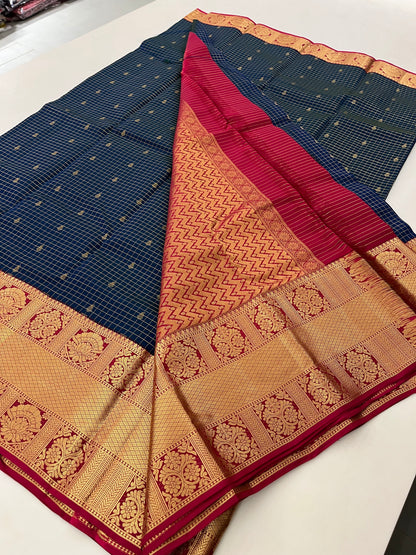 Jun24 Pure Silk Mix Kanchi Saree