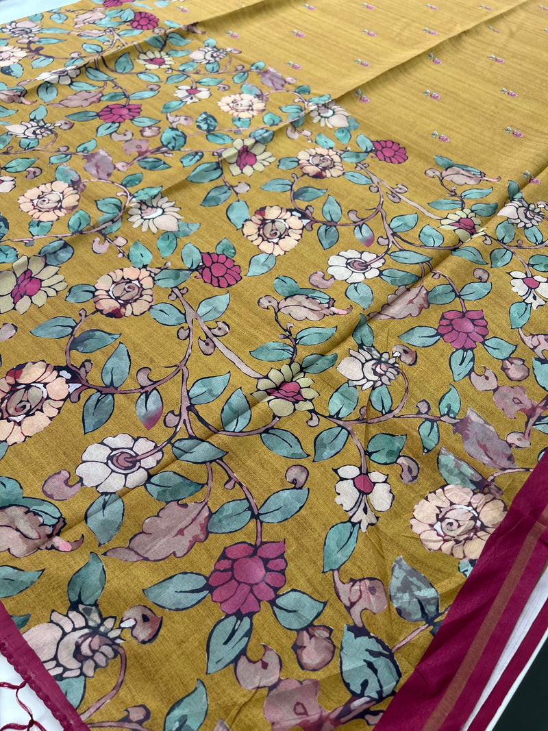Tussar Printed Saree-M23