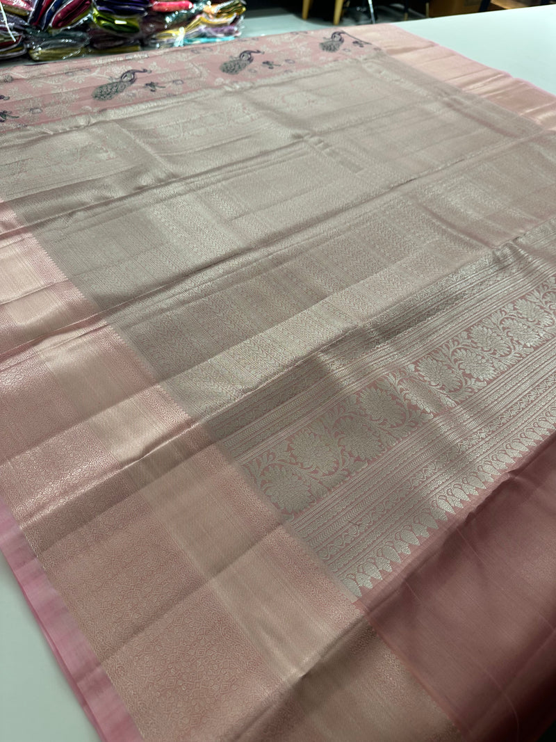 Kanchi Semi Silk Tissue Brocade-JU10