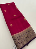 Tussar Fancy Saree in New Contrast Borders🌹- AU-17
