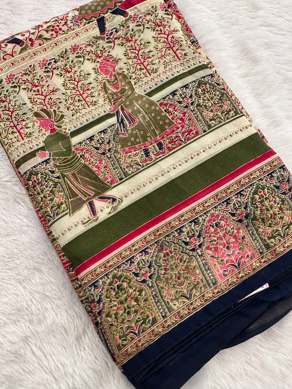 Brosso Chiffon Saree-J20