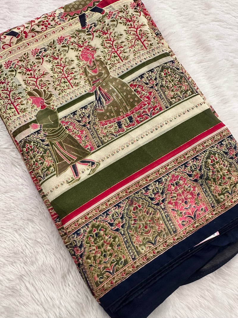 Brosso Chiffon Saree-J20