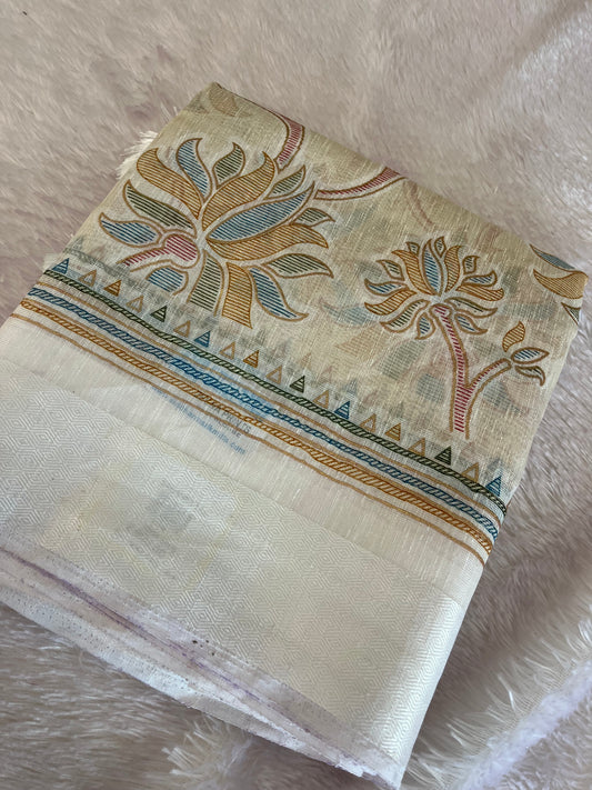 Linen chiffon