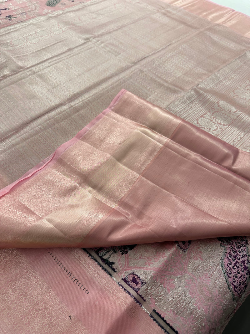 Kanchi Semi Silk Tissue Brocade-JU10