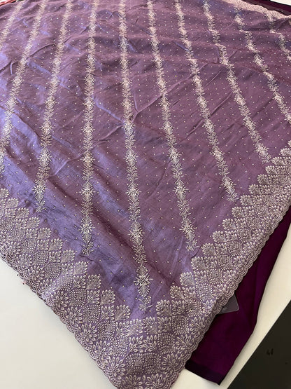 Tussar Work fancy saree-1016