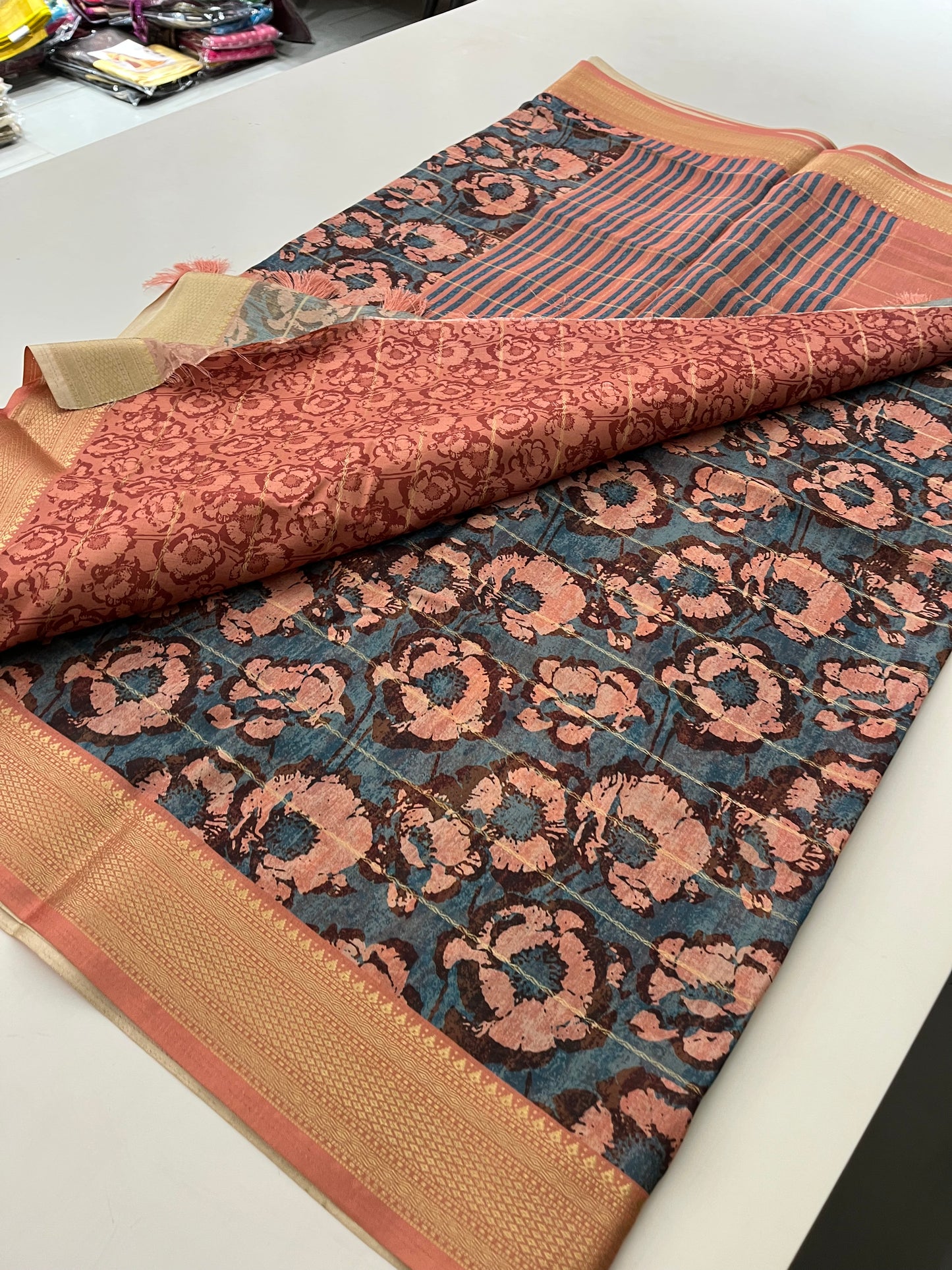 Printed Tussar Fancy