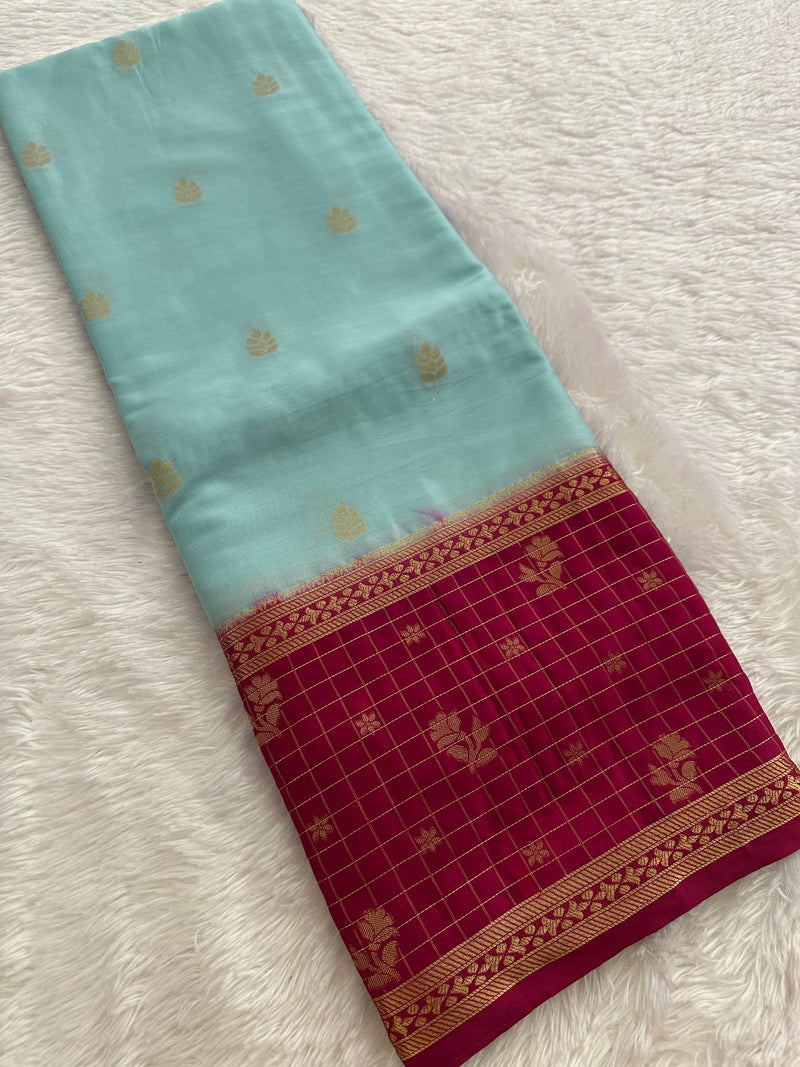 Crape Fancy Saree-JU3