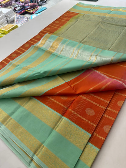 Semi Kanchi/Vegan Silk Saree-11