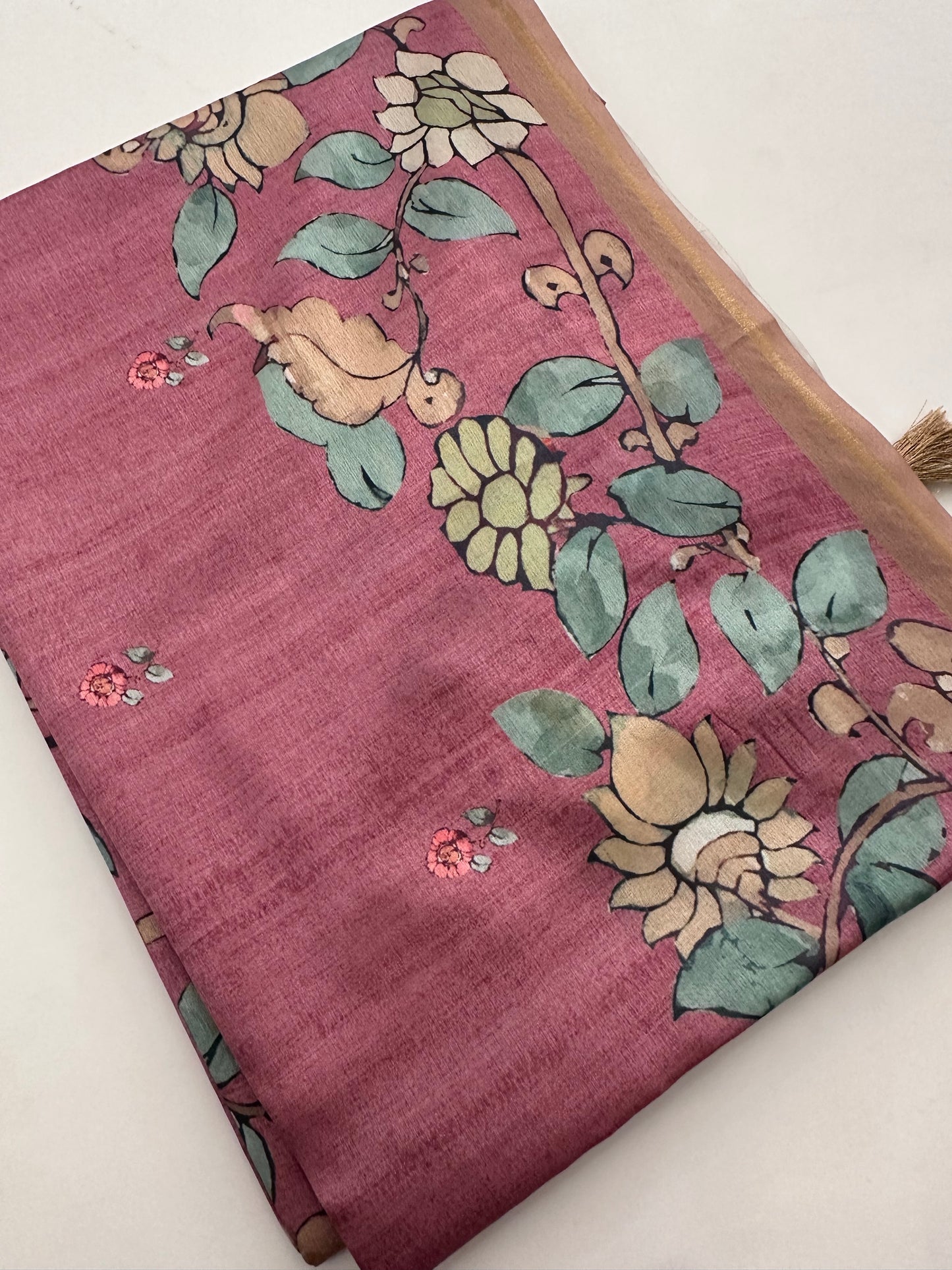 Printed Tussar Fancy-J12