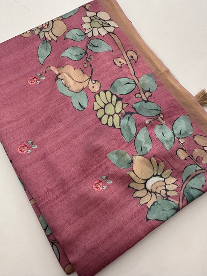 Printed Tussar Fancy-J12