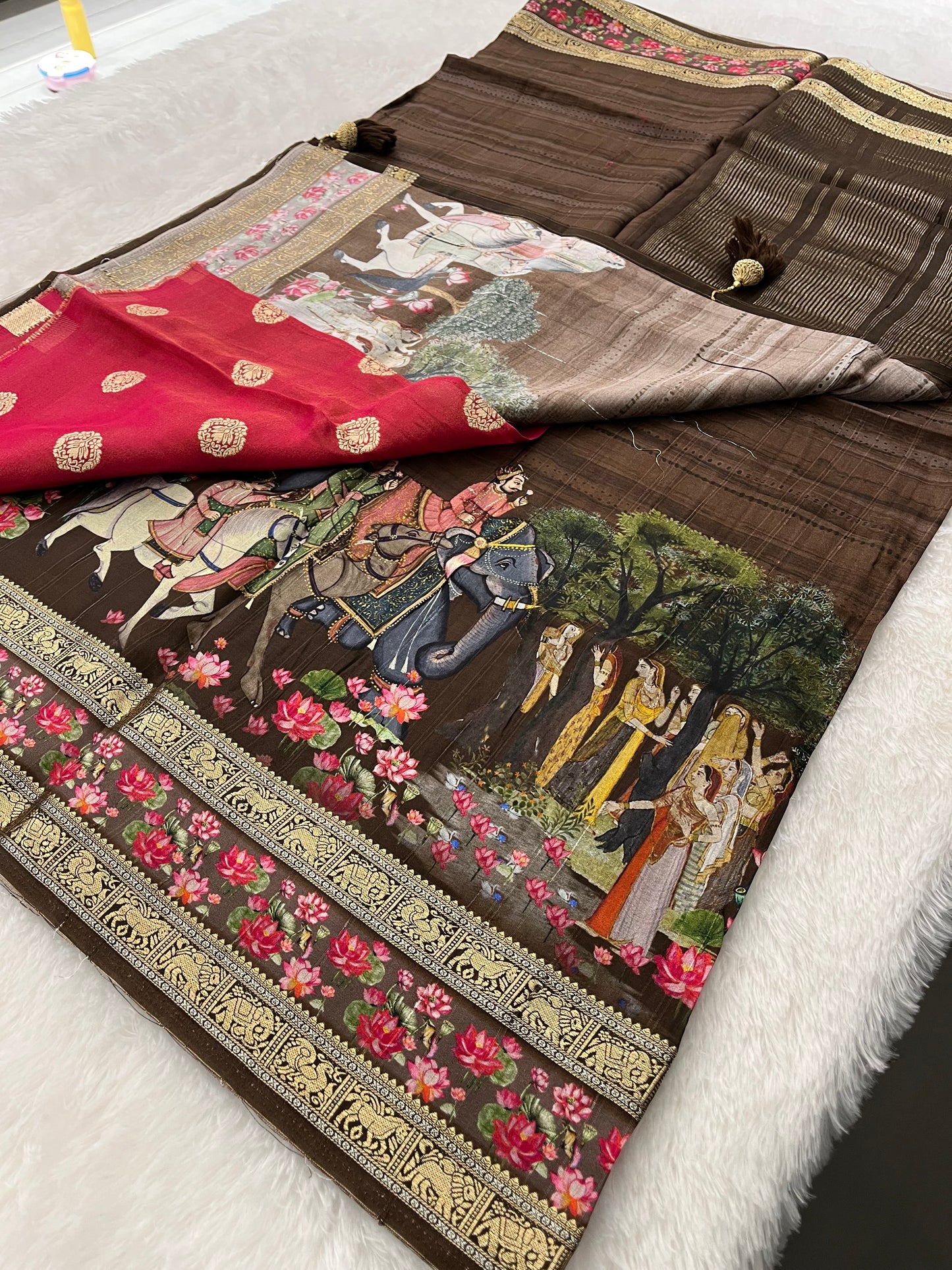 M13 Designer Dupion silk