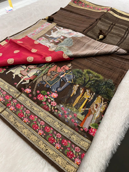 M13 Designer Dupion silk