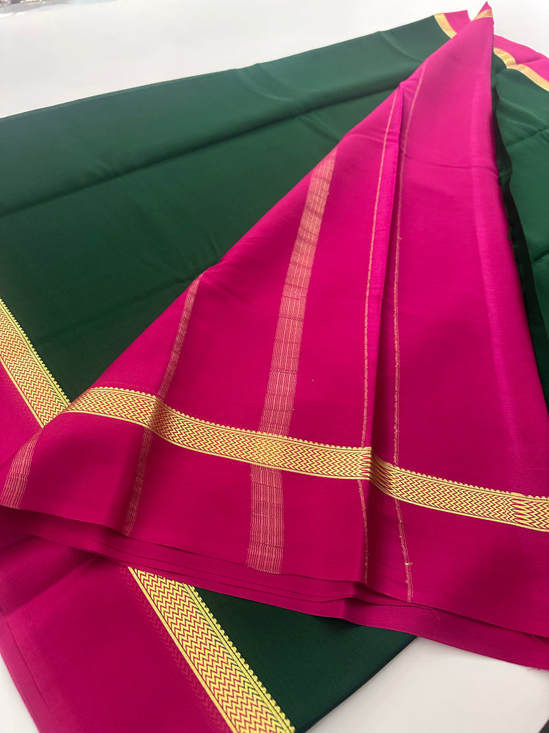 80GSM PURE CRAPE MYSORE SILK SAREE- JU28