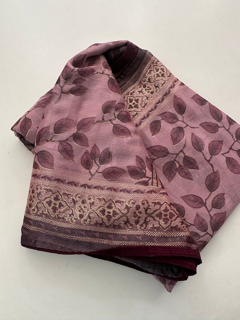 Brosso Fancy Leaf Printed-J18