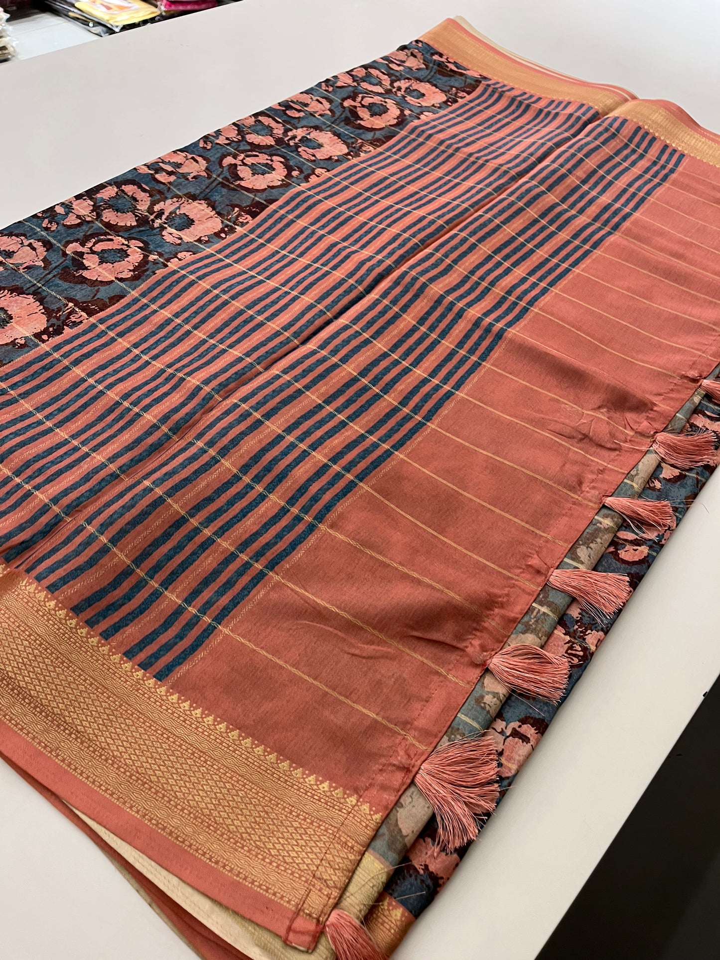 Printed Tussar Fancy