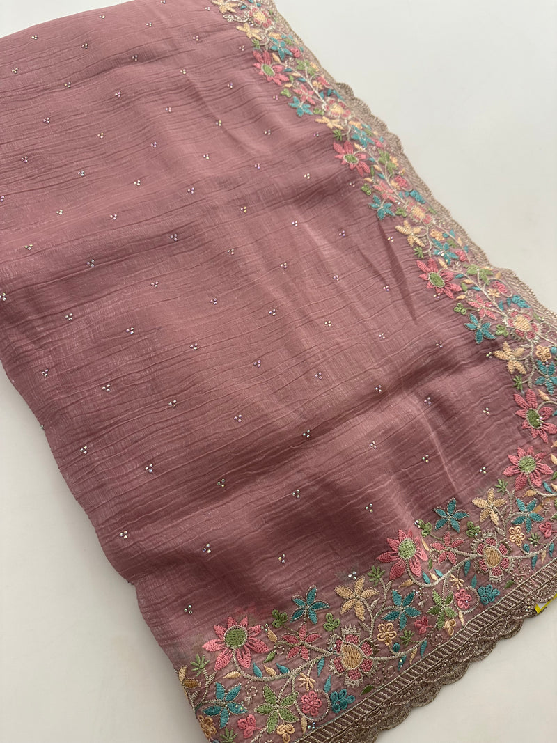 Organza Work Saree-M30