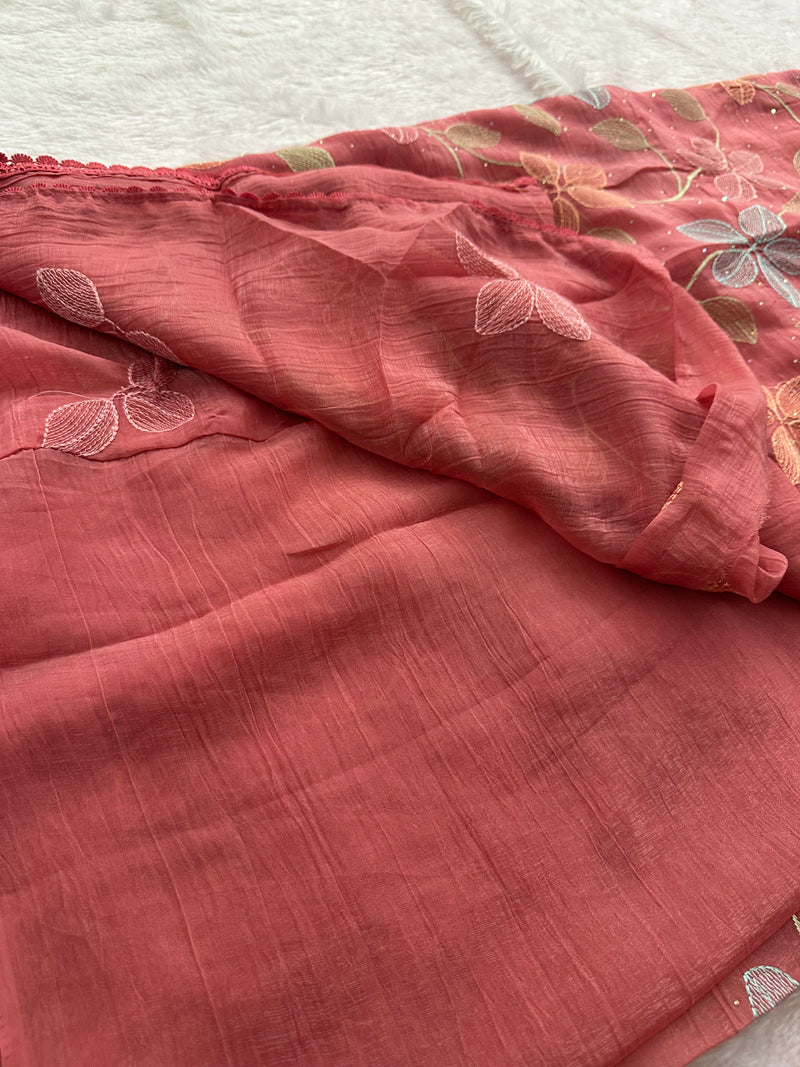 Fancy Soft Organza Embroidery-AU14