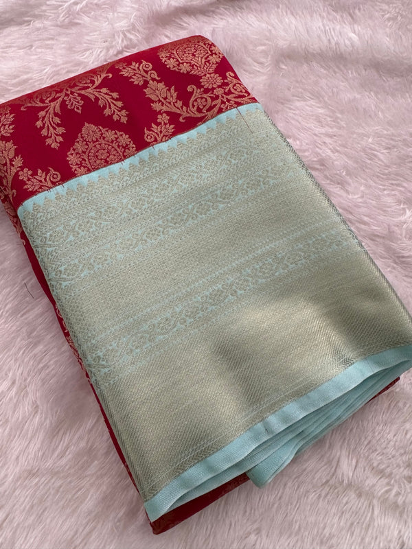 Tissue Kanchi Semi Silk Saree-JU8