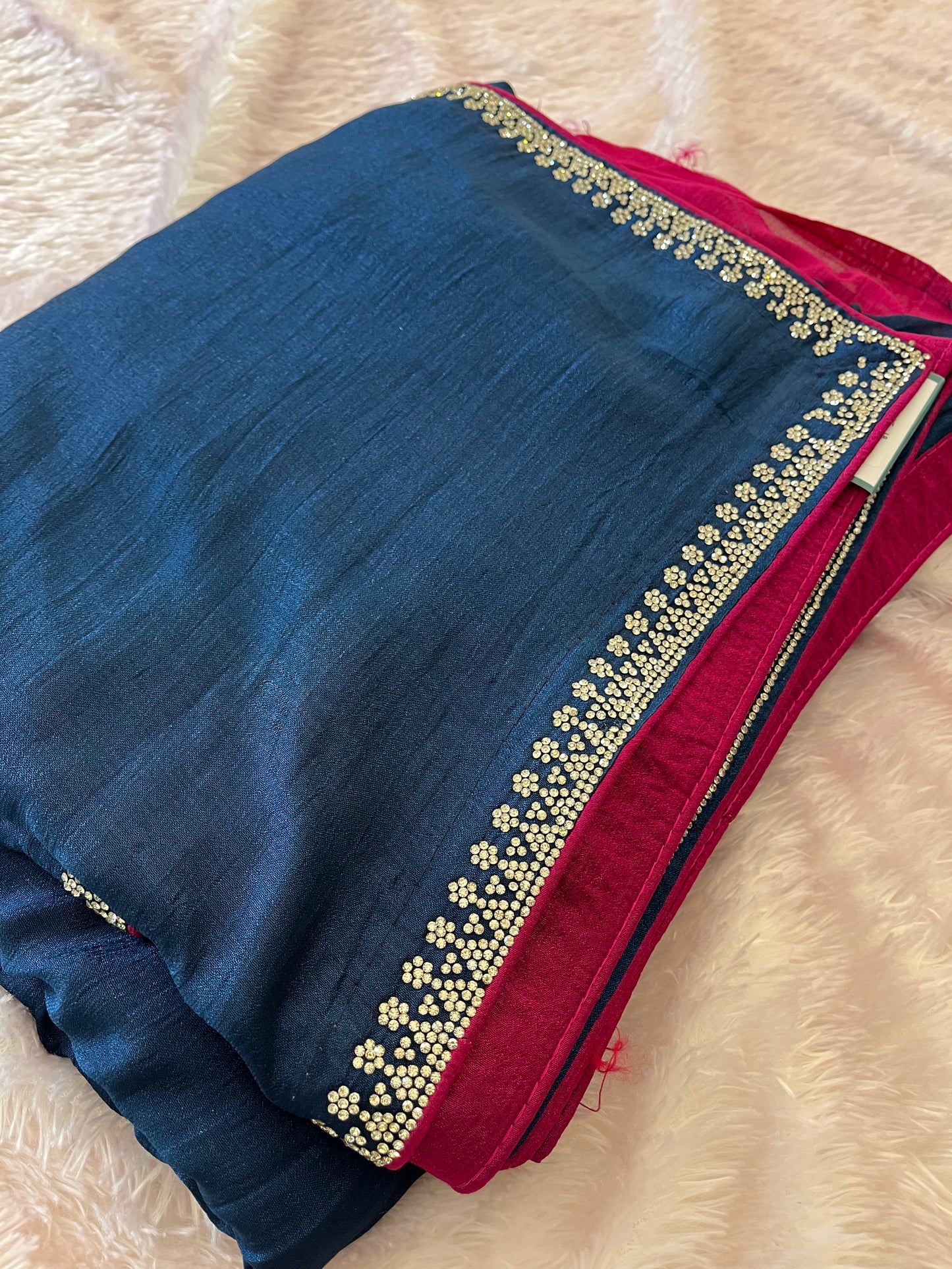 Tussar Fancy Stone Work