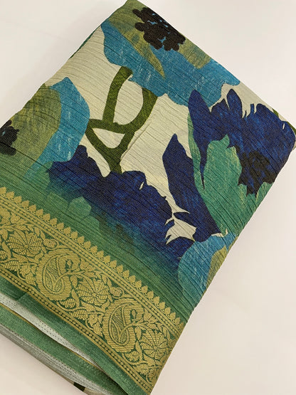 131 ✨✨PREMIUM DIGITAL PRINT. CHANDERI SILK✨✨