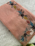 NEW PASTEL ORGANZA DESIGNER SAREE