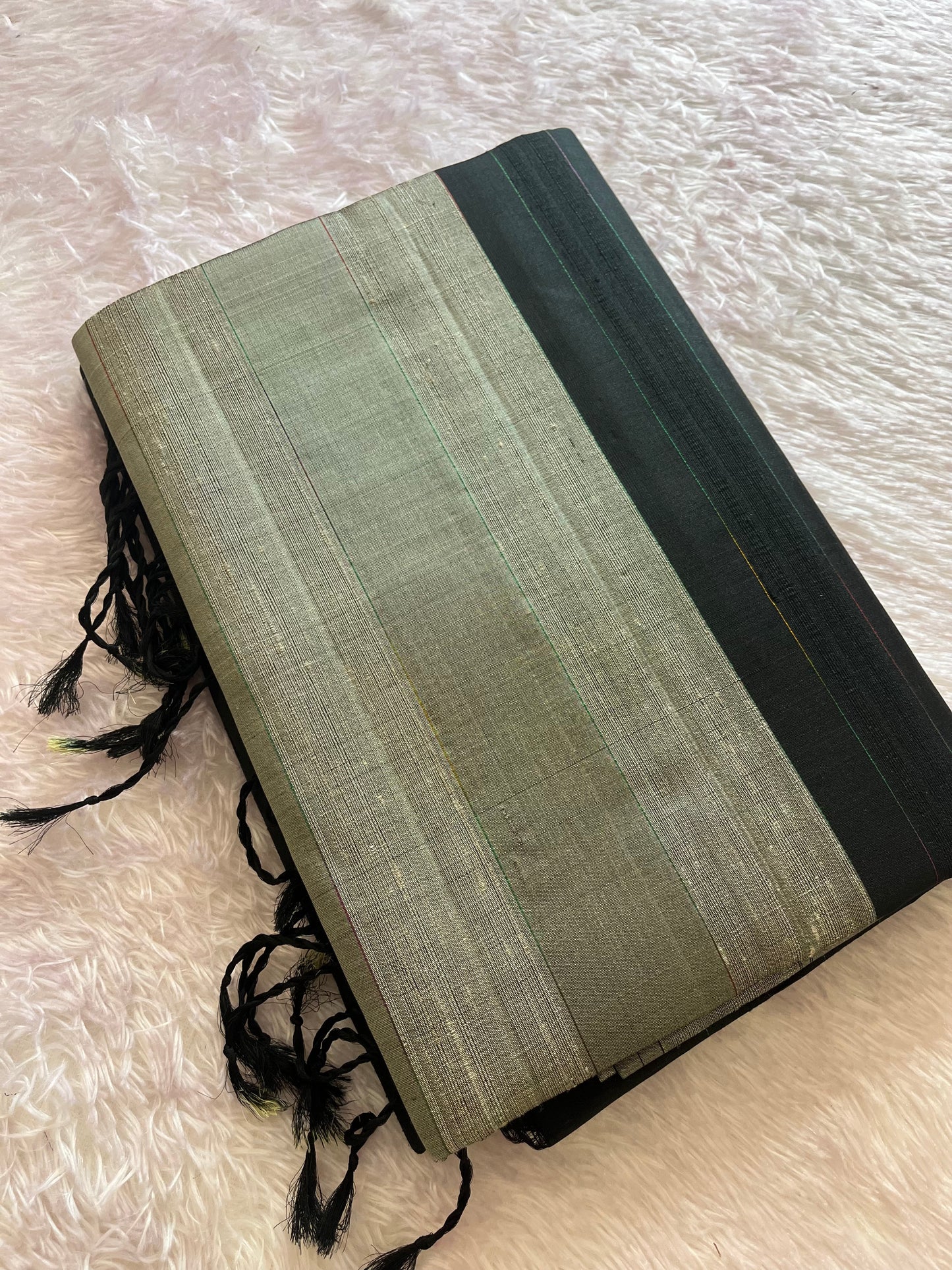 Jute Kanchi Silk Saree