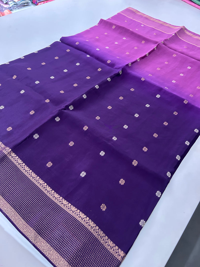 Banarsi Viscose Faded Saree-M18