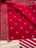 Lehariya Design with stone border crape chiffon premium sarees🌹-JU25