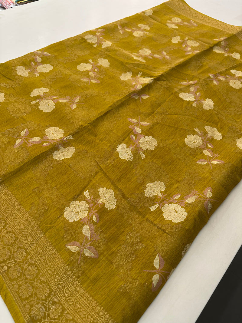 Tussar Fancy New Prints-J18
