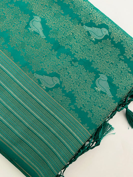 Banarasi crepe Brocade Saree