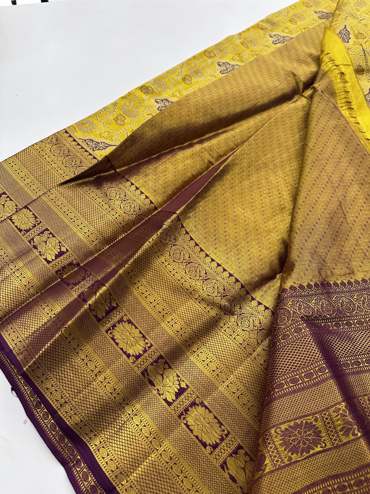 210- Pure Silk Wedding collection mustard