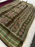 Premium Designer Chanderi Mul Fabric With Designer Border and Weaving Pallu with Tassels❤️❤️-JU3